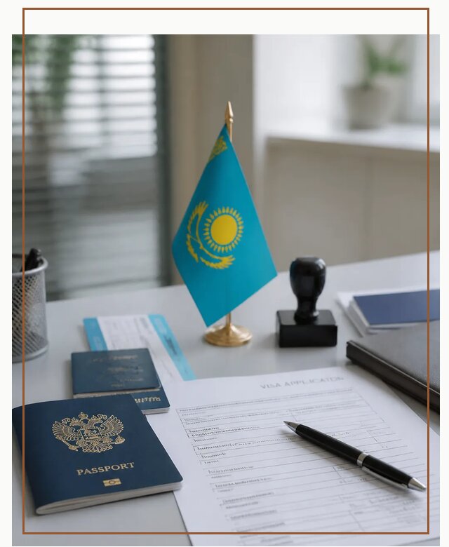 Оформление визы в Казахстан для поездки и работы в Новодвинске