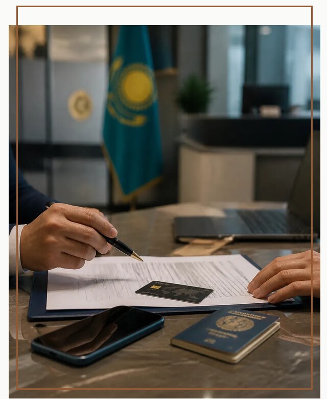 Открытие счета и банковской карты в Казахстане в Новодвинске